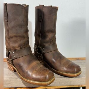 Durango Crossroads Men’s Harness Boots Size 9D Brown Leather Biker DB594